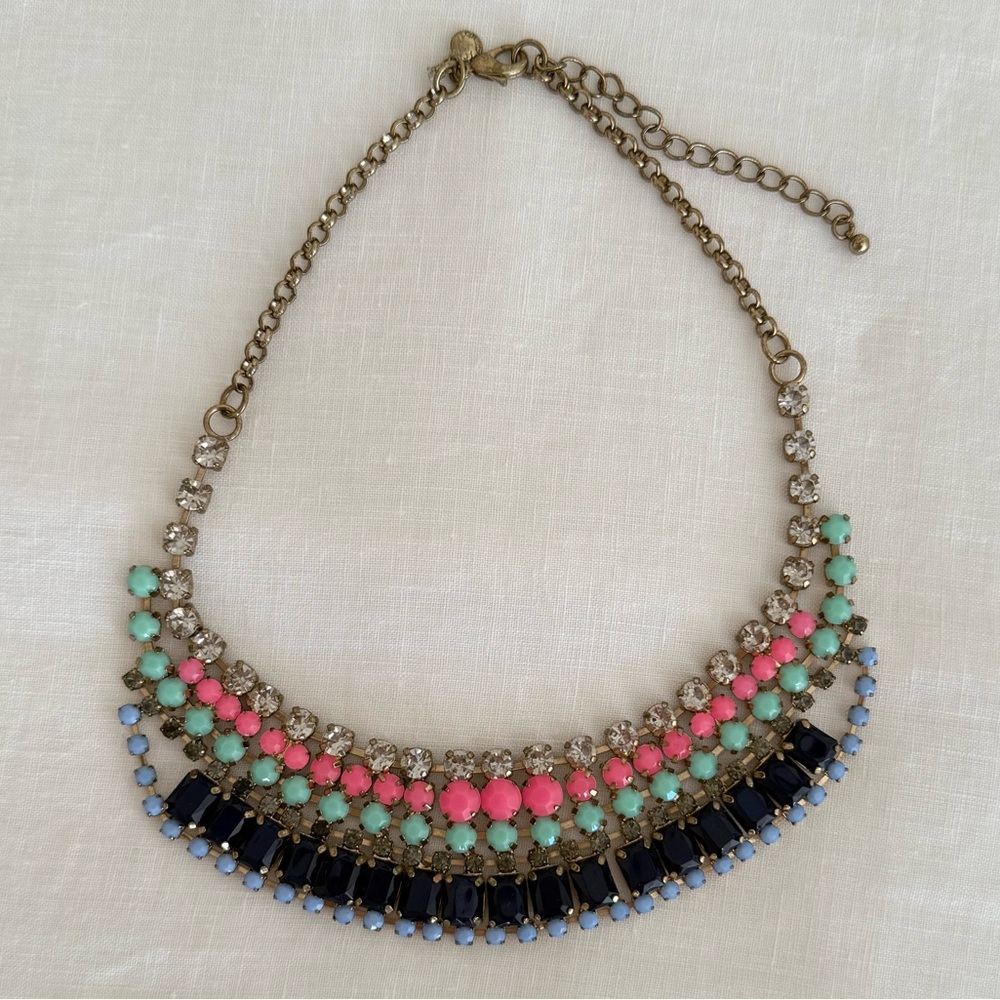 J. Crew Multicolor Statement Necklace